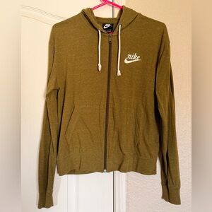 Nike Olive Green Zip-Up Jacket